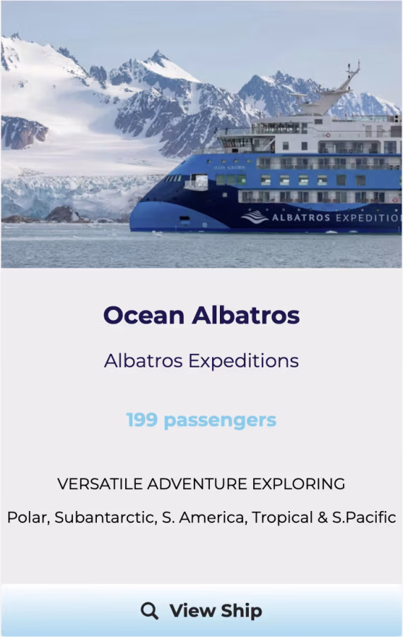 OCEAN ALBATROS Antarctica cruise ship tile