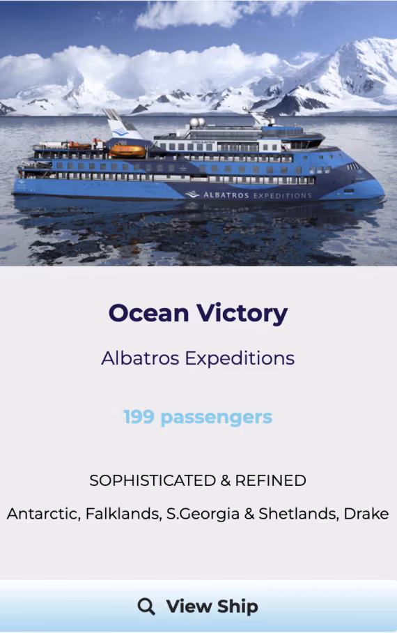 OCEAN VICTORY Antarctica cruise ship tile