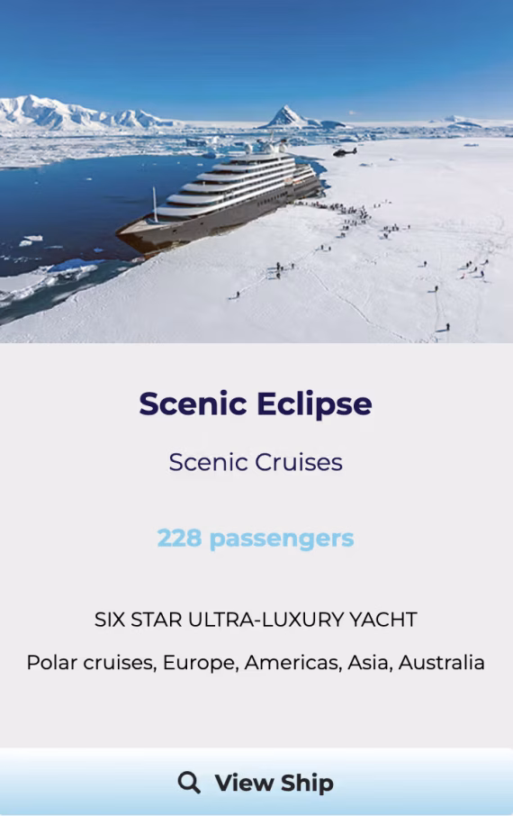 SCENIC ECLIPSE Antarctica cruise ship tile