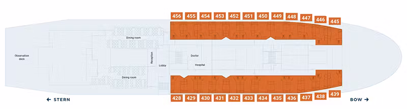 MV ORTELIUS Deck Plans Deck 4 small