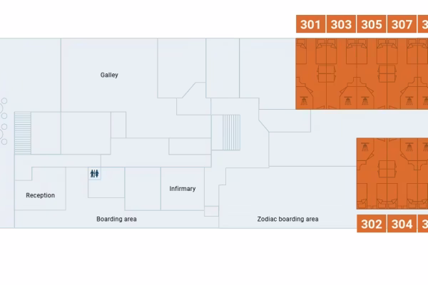 MV PLANCIUS Deck Plans Deck 3 - small