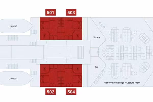 MV PLANCIUS Deck Plans Deck 5 - small