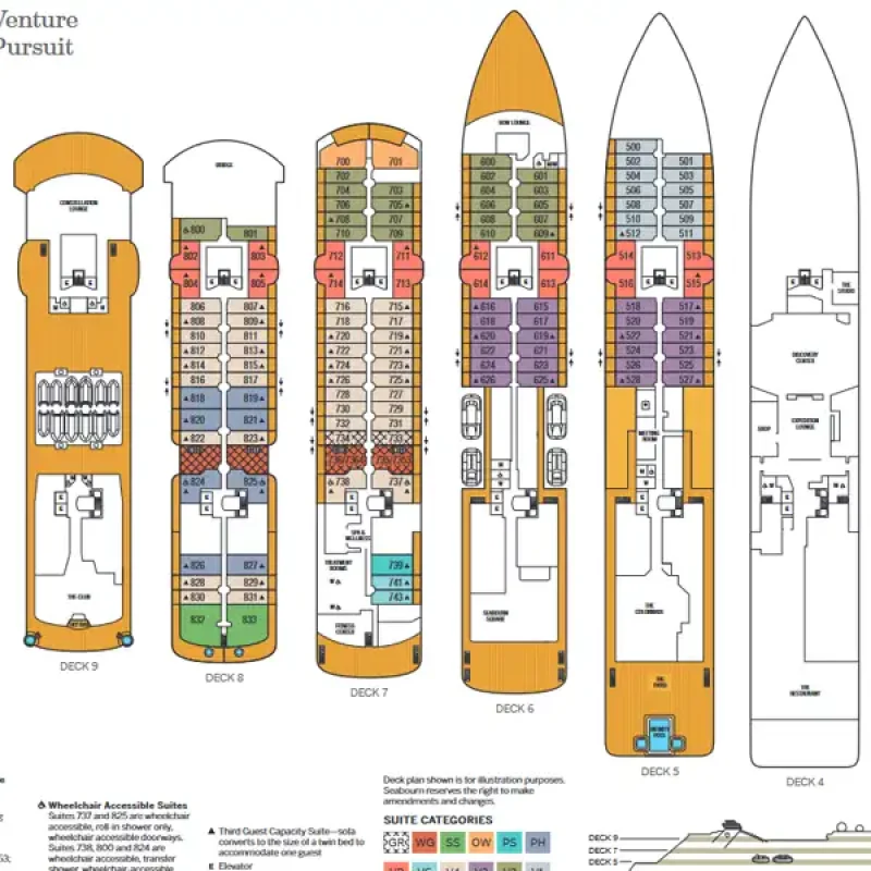 SEABOURN-PURSUIT-kimberley-cruise-2024-deck-plans