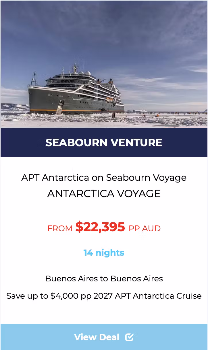 SEABOURN VENTURE Antarctia Cruise deal tile